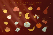 Celestial Fall Abstract Set, a Decorative Illustration by NassyArt (Thumbnail 6 of 11)