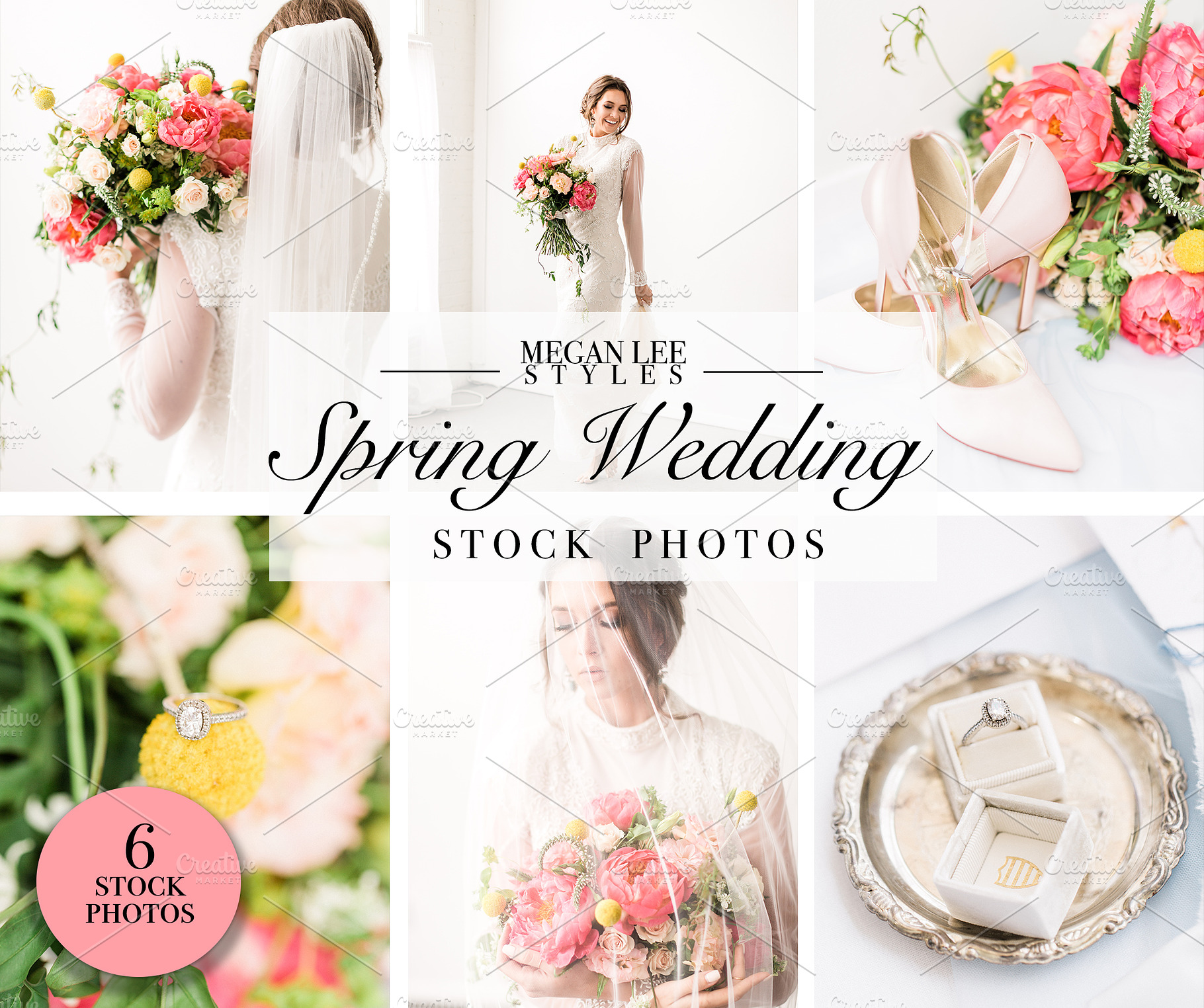 Pink Wedding Photo Bundle, a Person Photo by meganleephotography