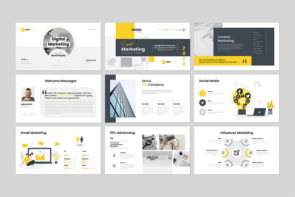 Digital Marketing Plan Presentation, a Presentation Template by GenerousArt (Photo 2 of 8)