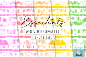Monochromatic Tie Dye Pack