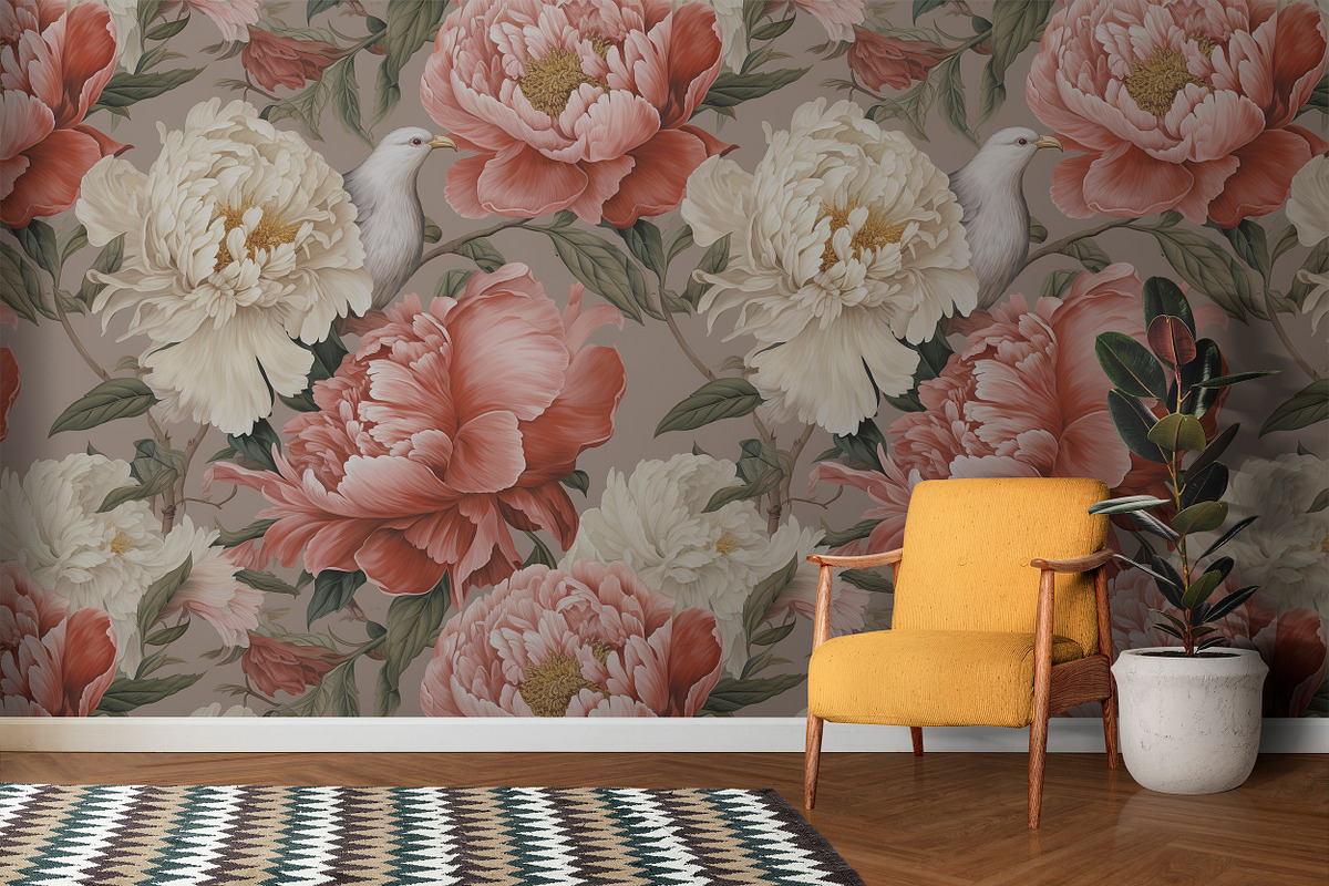 VICTORIAN PEONY Seamless Pattern, a Pattern Graphic by AYAKA Studio Co. (Photo 7 of 8)