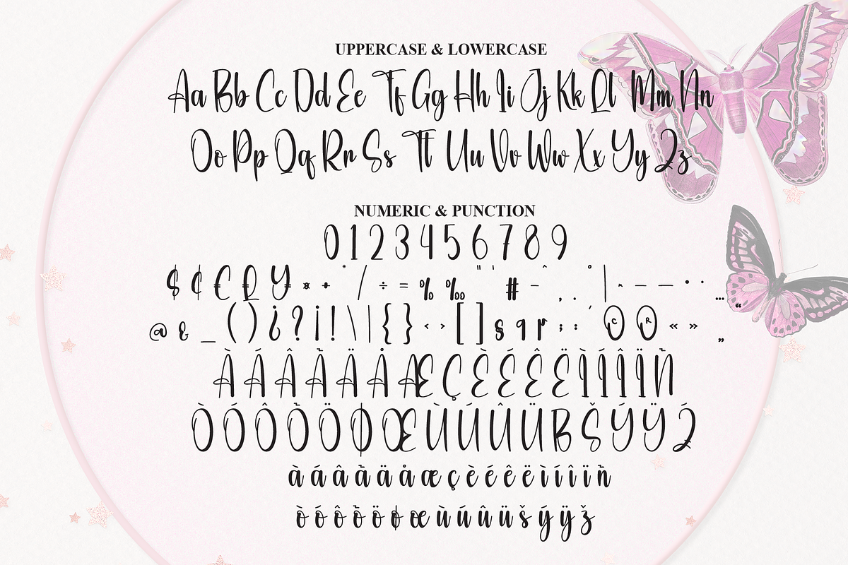 Butterfly | Script Font, a Handwritten Font by Scratchones (Photo 7 of 8)
