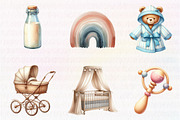 Neutral Baby Watercolor Clipart, an Illustration by CreationArt (Thumbnail 2 of 5)