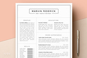 Professional Resume CV Template, a Resume Template by MAM Design (Thumbnail 1 of 10)