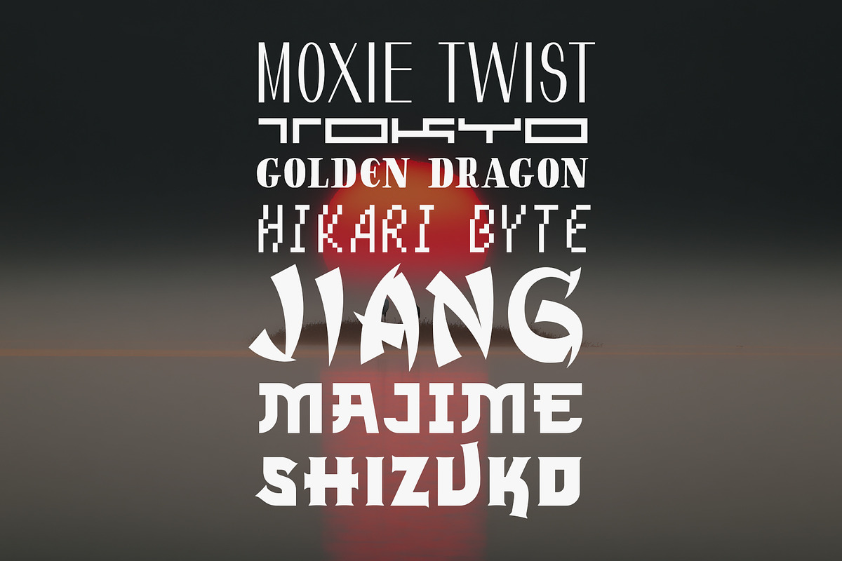 Japanese Font Bundle (7 Fonts), a Serif Font by HipFonts (Photo 2 of 8)