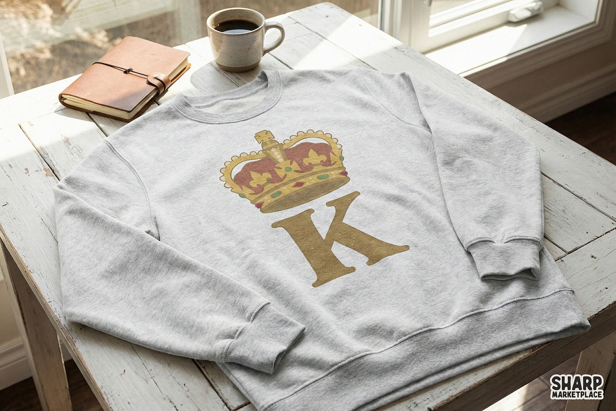 King Crown K PNG, Regal Monogram, an Illustration by SharpMarketplace (Photo 2 of 4)