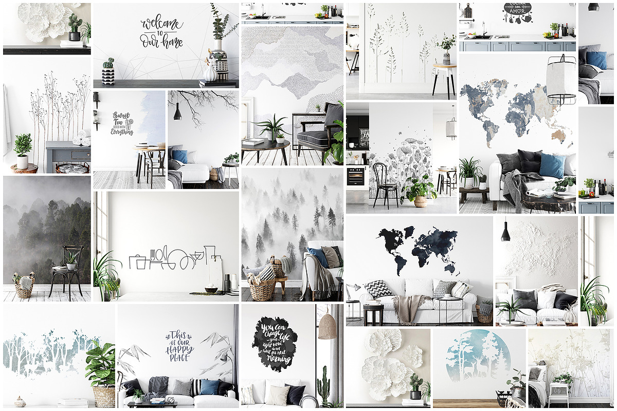 Frames & Walls Scandinavian Bundle-3, a Print Template by Yuri-U (Photo 2 of 42)