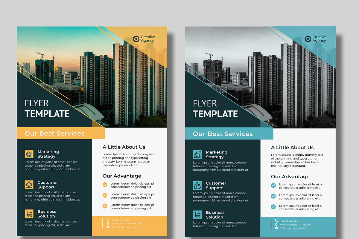 Modern corporate flyer bundle, a Flyer Template by MnGfx (Photo 3 of 4)