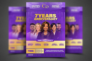Church Anniversary Poster Template