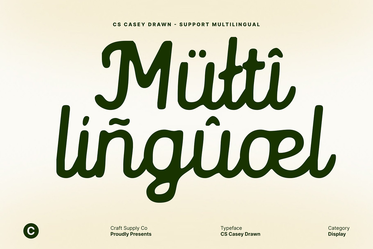 CS Casey Drawn, a Script Font by Craft Supply Co. (Photo 7 of 8)