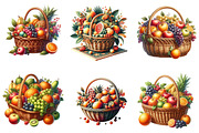 Fruits in the Basket Clipart Bundle., a Graphic by CitraGraphics (Thumbnail 4 of 4)