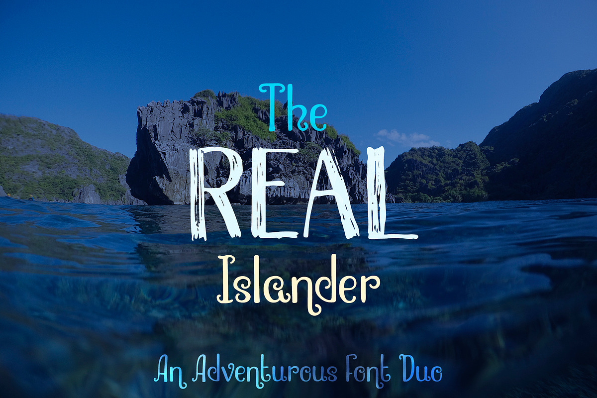 The Real Islander Font Duo, a Sans Serif Font by RabbitAndPencil (Photo 1 of 5)