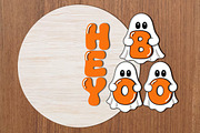 Hey Boo Halloween Ghost Round Sign, an Object Graphic by OK Design (Thumbnail 3 of 3)