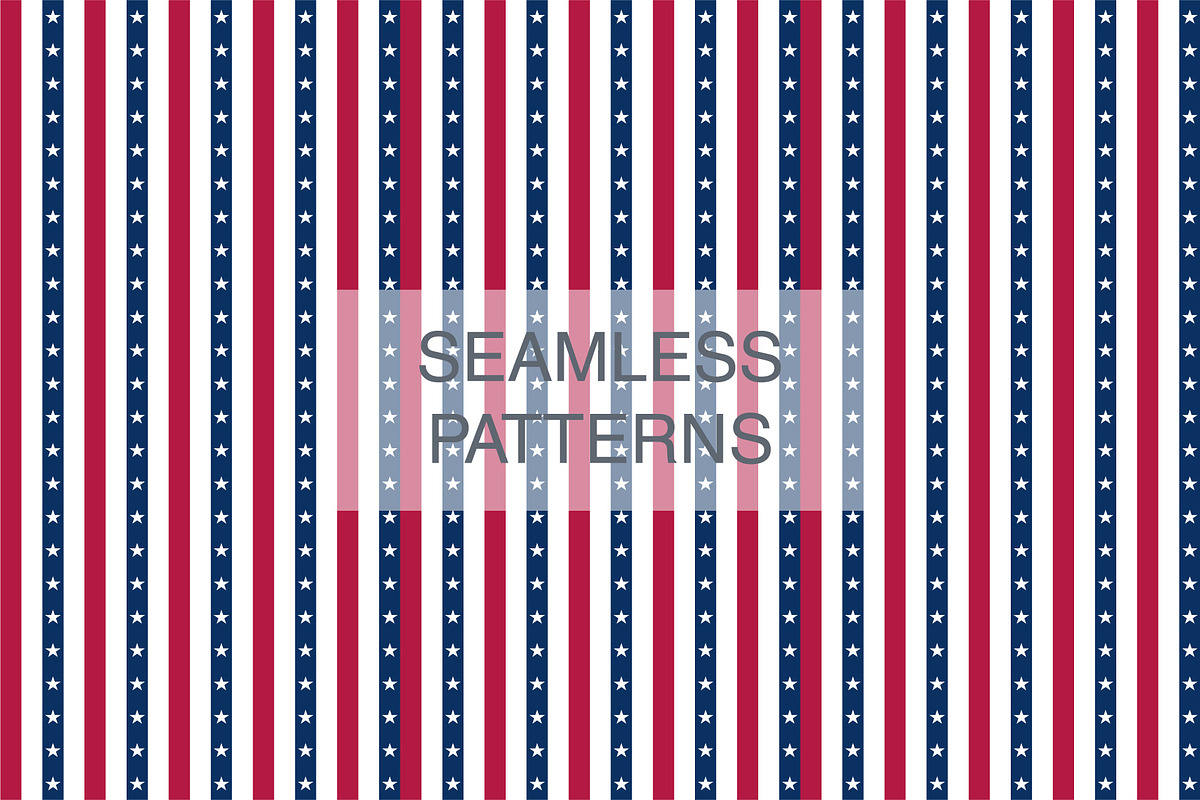 USA Independence Day Patterns, a Pattern Graphic by Plaid4You (Photo 8 of 9)