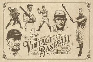 20 Vintage Baseball Elements