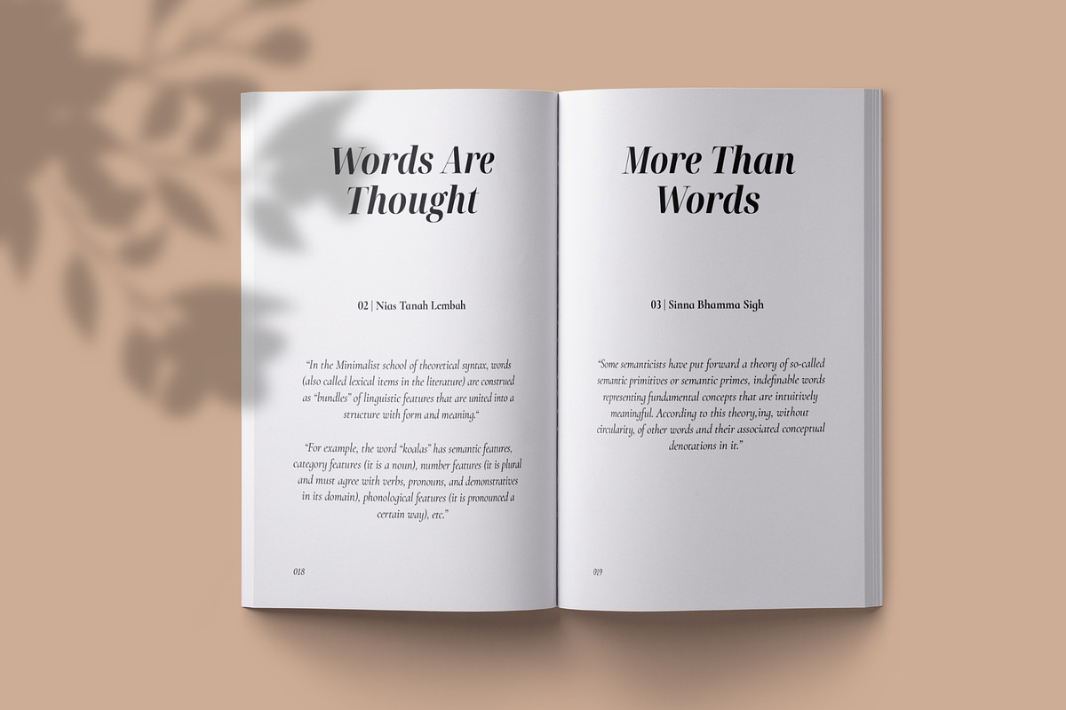 Quote Pocketbook Template, a Stationery Template by Meknya (Photo 8 of 13)