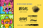 Funky Pop Grunge Procreate Brushes, a Brush Add-On by ProcreateiBox (Thumbnail 4 of 8)