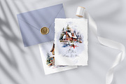 Watercolor Christmas House, a Seasonal Illustration by Vasmila (Thumbnail 6 of 8)