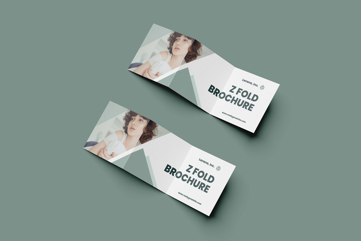 Square Z Fold Brochure Mockup, an Advertising Mockup by YurnalisPerix (Photo 4 of 5)