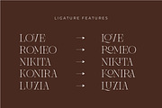 Brisca Miera - Chic Ligature Font, a Serif Font by suhadidesign (Thumbnail 8 of 13)