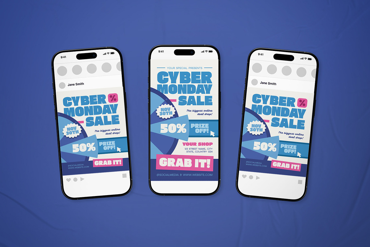 Cyber Monday Sale Promotion Flyer, a Flyer Template by The Good Store (Photo 2 of 2)