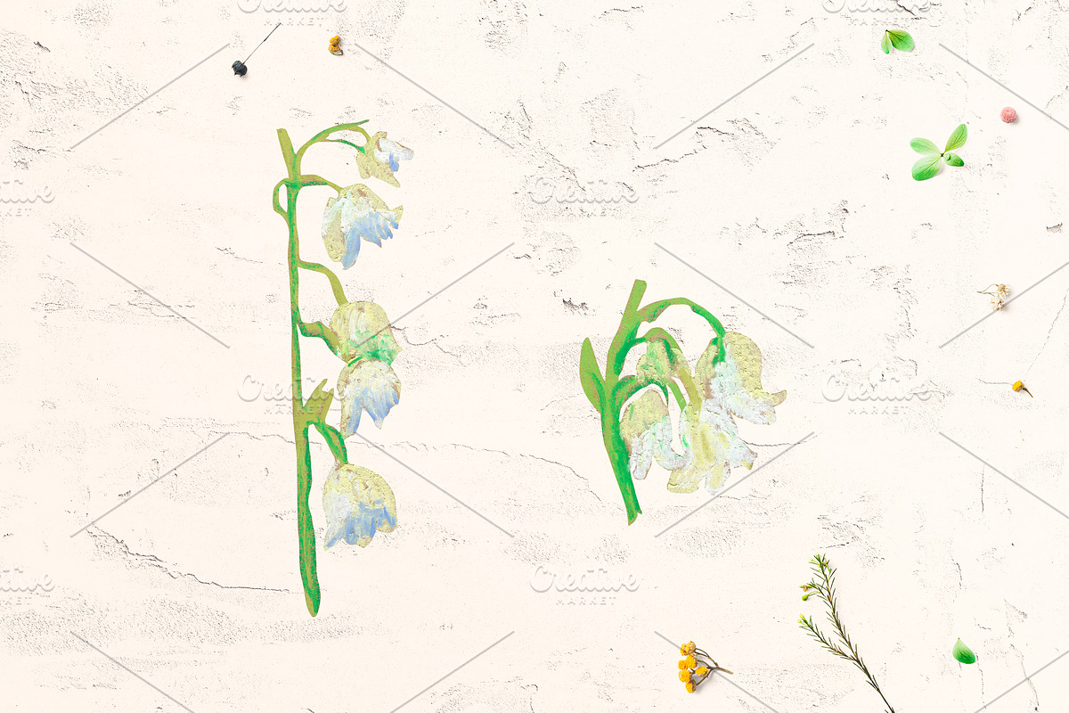 Lily of the valley Clipart, a Decorative Illustration by Lucyinyourheart (Photo 4 of 4)