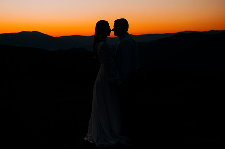 Silhouettes of a loving couple, a Person Photo by Karpyshyn Yuliia