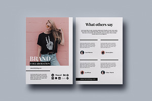 Blogger Media Kit Canva Template