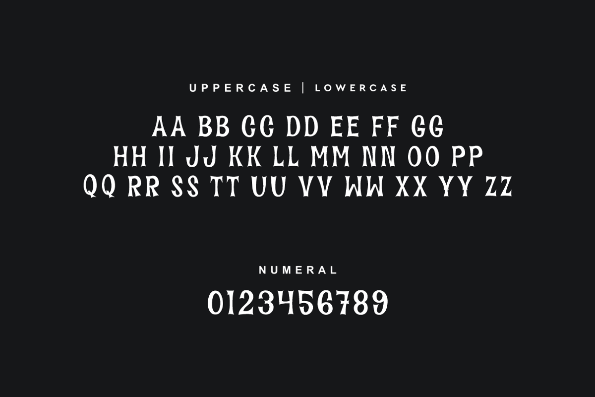 Tinokpa - Halloween Font, a Blackletter Font by QR Design Studio (Photo 6 of 11)