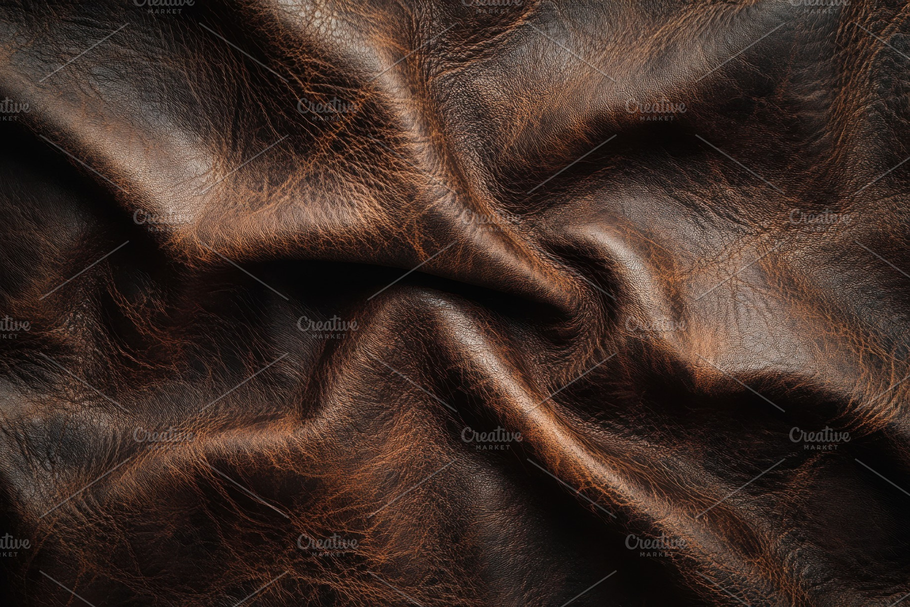 Dark Brown Leather Texture Backgroun, a Background Photo by Pixeness Studio
