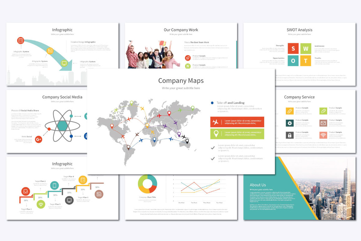Multipurpose PowerPoint Template, a Presentation Template by Graphicslide (Photo 4 of 5)