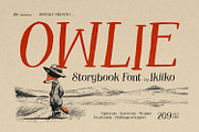 Owlie - Storybook Font, a Font by ikiiko (Thumbnail 1 of 7)