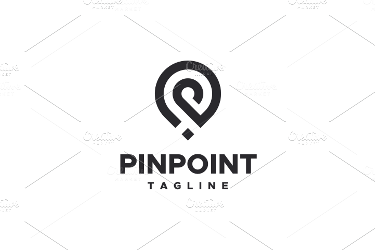 Pin Point Letter P Logo, a Branding & Logo Template by yopie