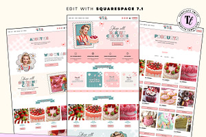 Pink Bakery Squarespace Website