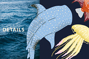 FUNKY OCEAN: clipart, pattern, an Animal Illustration by Elliko shop (Thumbnail 4 of 8)