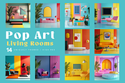Pop Art Living Rooms, a Background Photo by Picturesque Stories (Thumbnail 1 of 6)