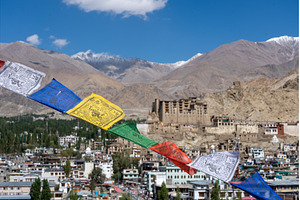 View of Leh City in Ladakh, India