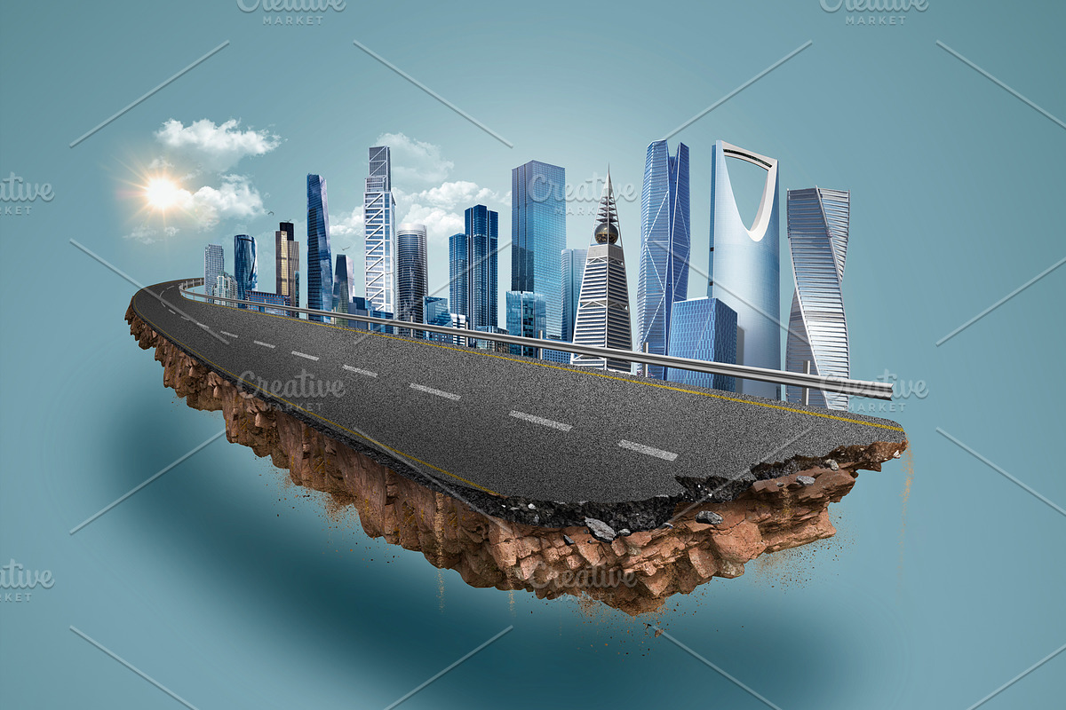 Creative city road isolated, a Transportation Illustration by Nomad (Photo 1 of 5)