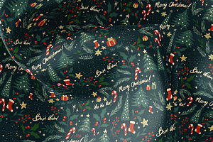 6 Christmas Vector Patterns