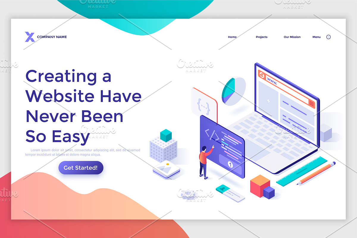 Isometric Solutions Mini. Part 14, a Templates & Theme by Andrew Kras Design (Photo 5 of 15)