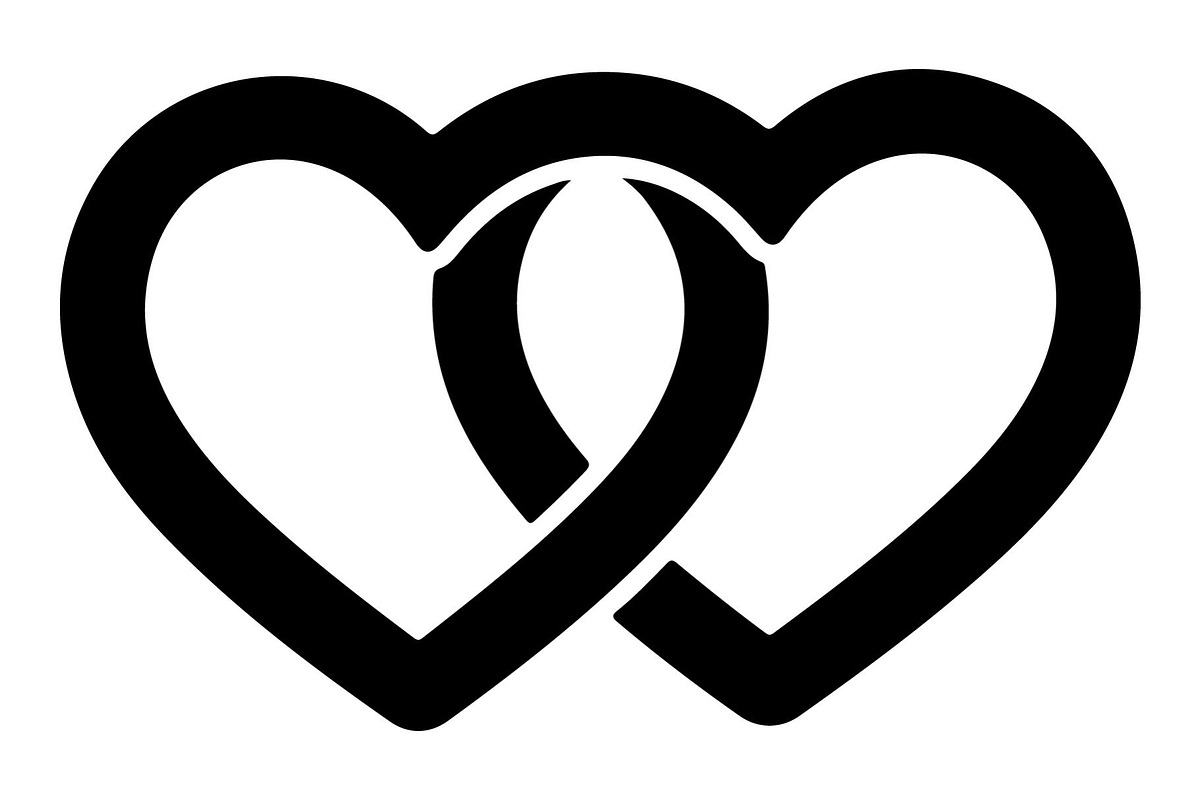 Couple Love Heart Silhouette, an Object Graphic by Gfx_Store (Photo 3 of 16)