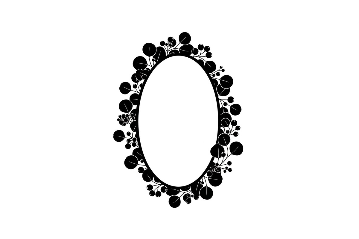 Floral Oval Wreath SVG Bundle, an Illustration by yasushie (Photo 20 of 31)