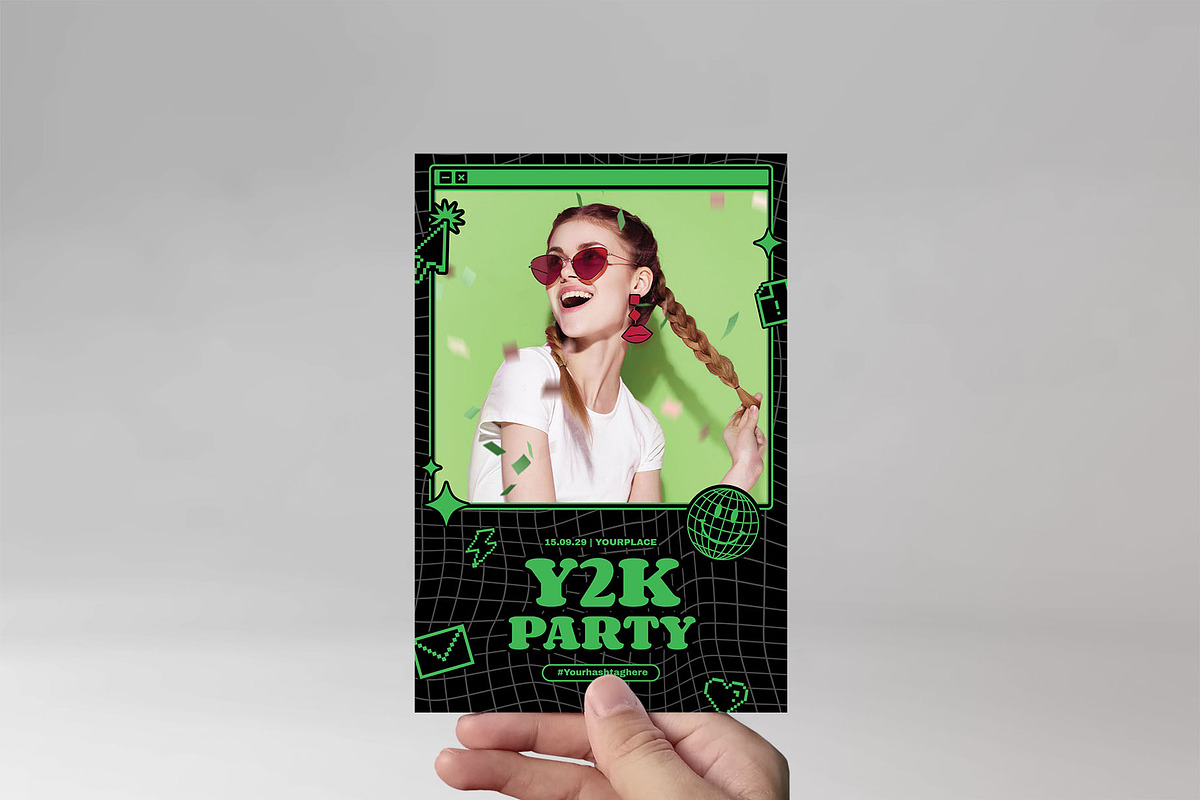 Y2K Photo Booth Layouts, a Card Template by BrandPacks (Photo 1 of 4)