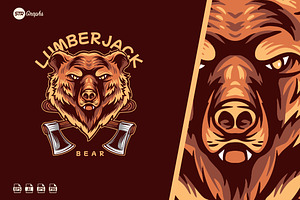 Lumberjack Bear - Illustration