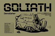 Bitverno - Experimental Sci-fi Font, a Sans Serif Font by Drizy (Thumbnail 5 of 9)