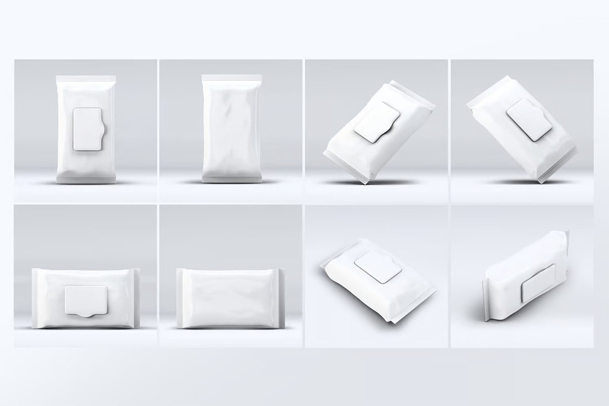 Wet Wipes Mock-Up, a Product Mockup by DesignRushMarket (Photo 2 of 7)