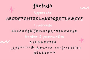 Jacinda - Cute Handwriting Font