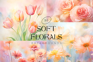 Soft Florals Backgrounds