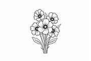 Floral Coloring Book for Adults Set, an Illustration by Creativeshirt (Thumbnail 6 of 9)