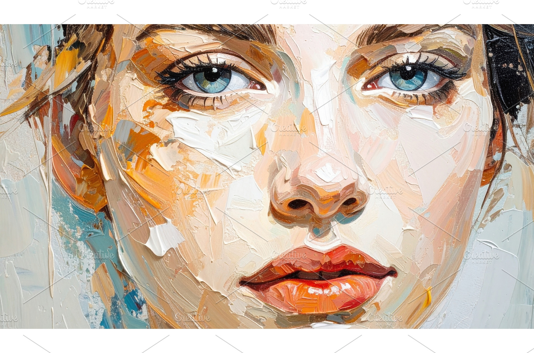 Abstract oil painted portrait, an Arts & Entertainment Photo by Igor Tichonow